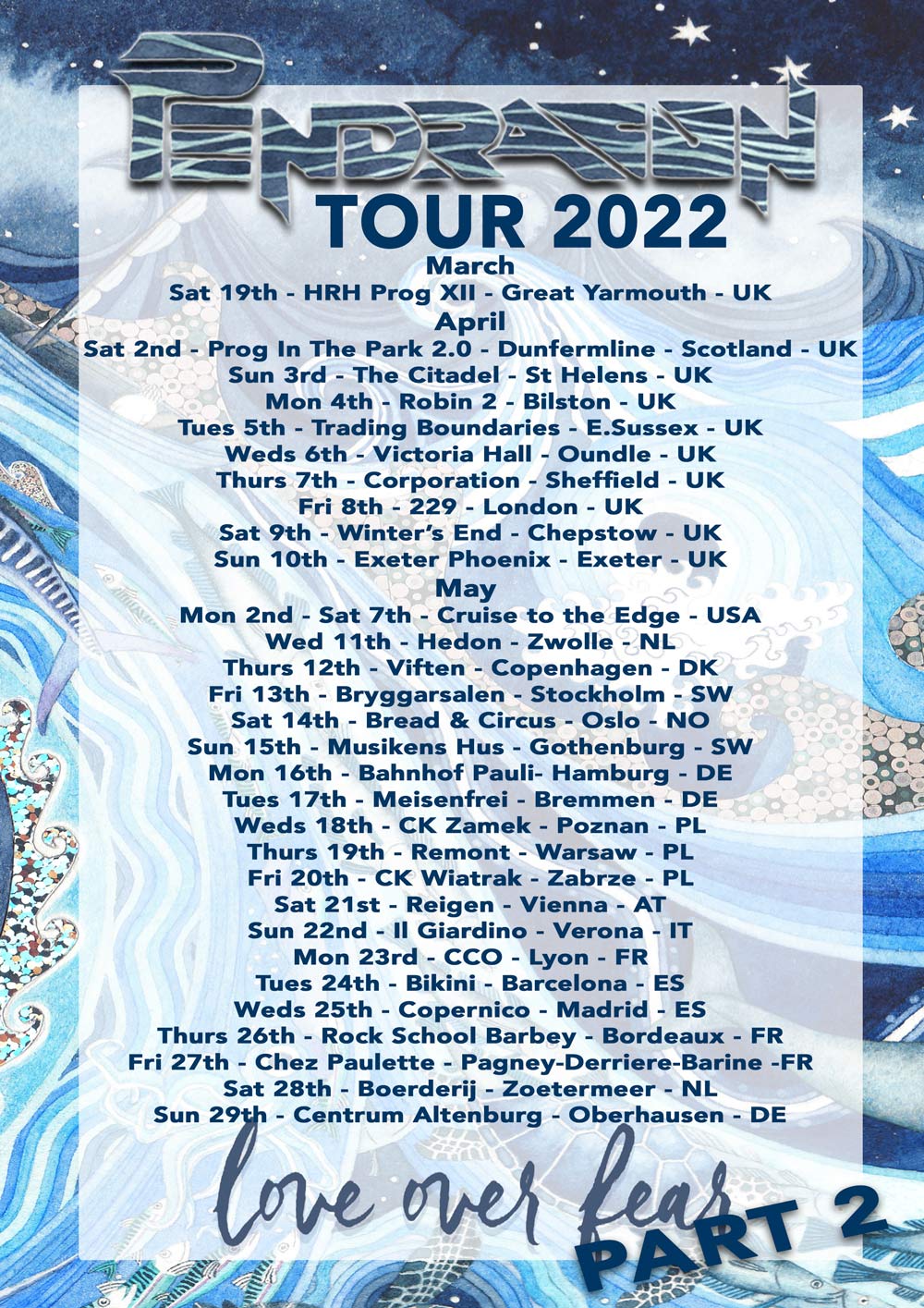 Pnedragon 2022 tour